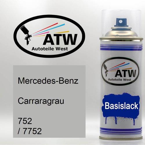 Mercedes-Benz, Carraragrau, 752 / 7752: 400ml Sprühdose, von ATW Autoteile West.